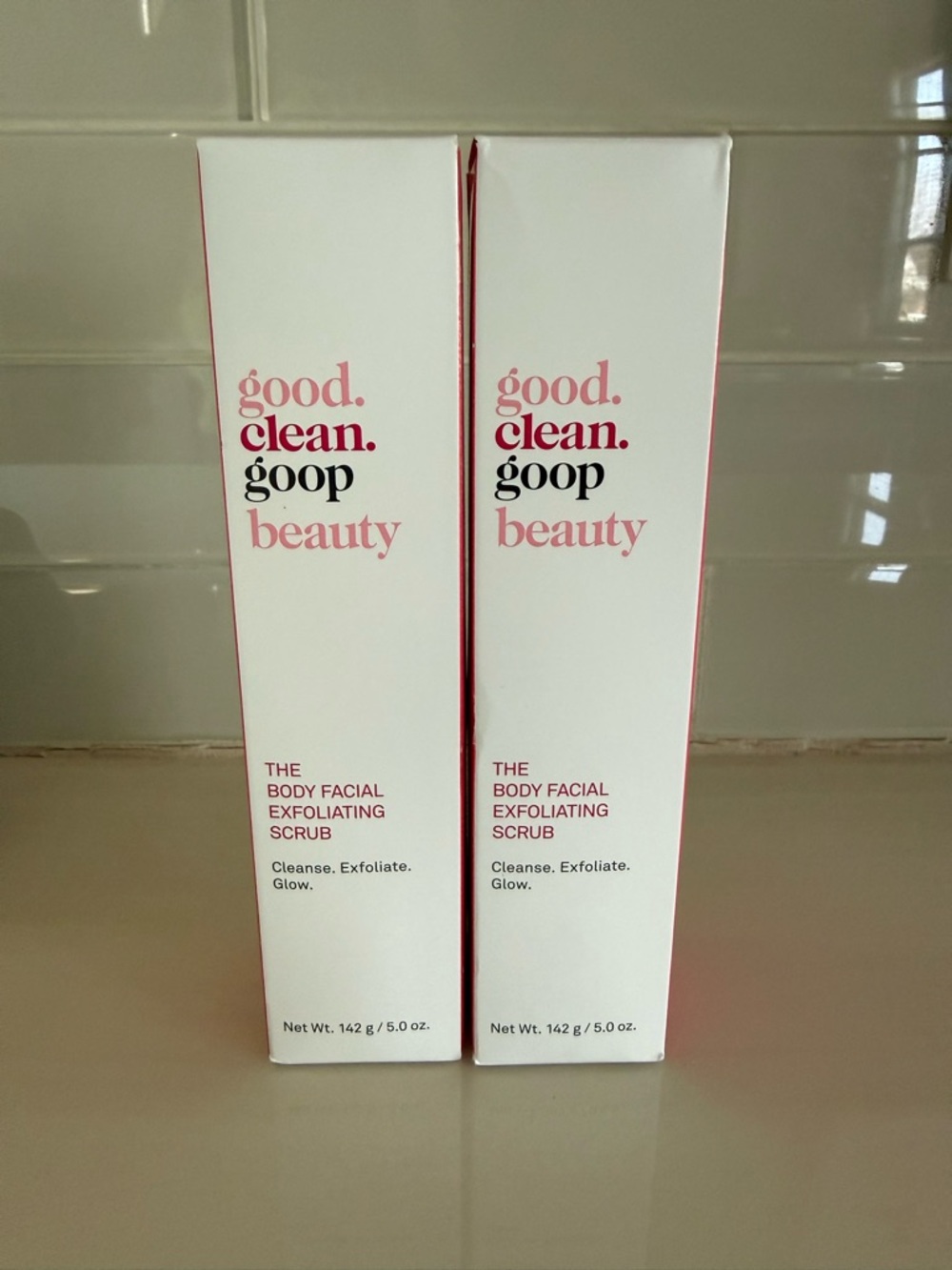 Good Clean Goop Beauty The Body Facial Exfoliating Scrub - 5.0 oz (2) new in box